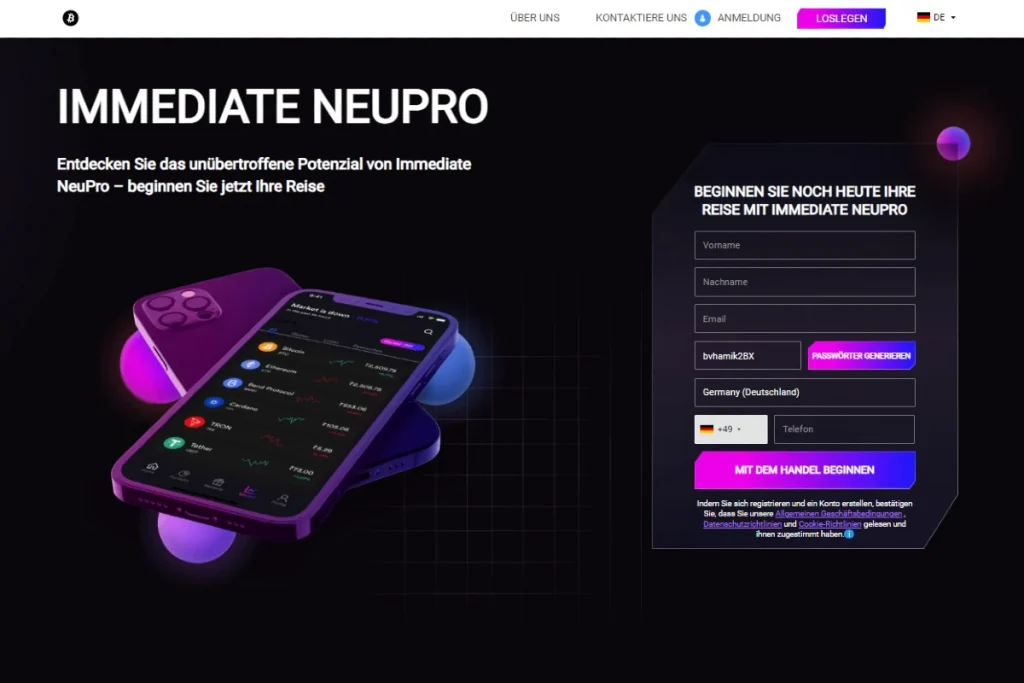 Immediate Neupro Offizielle Website