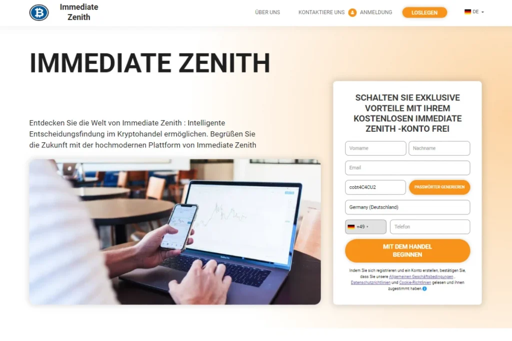 Immediate Zenith offizielle Website