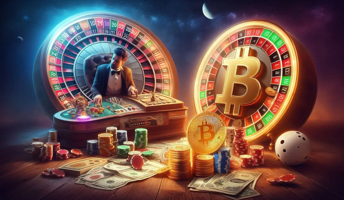 Bitcoin-Casinos vs. traditionelle Glücksspielseiten