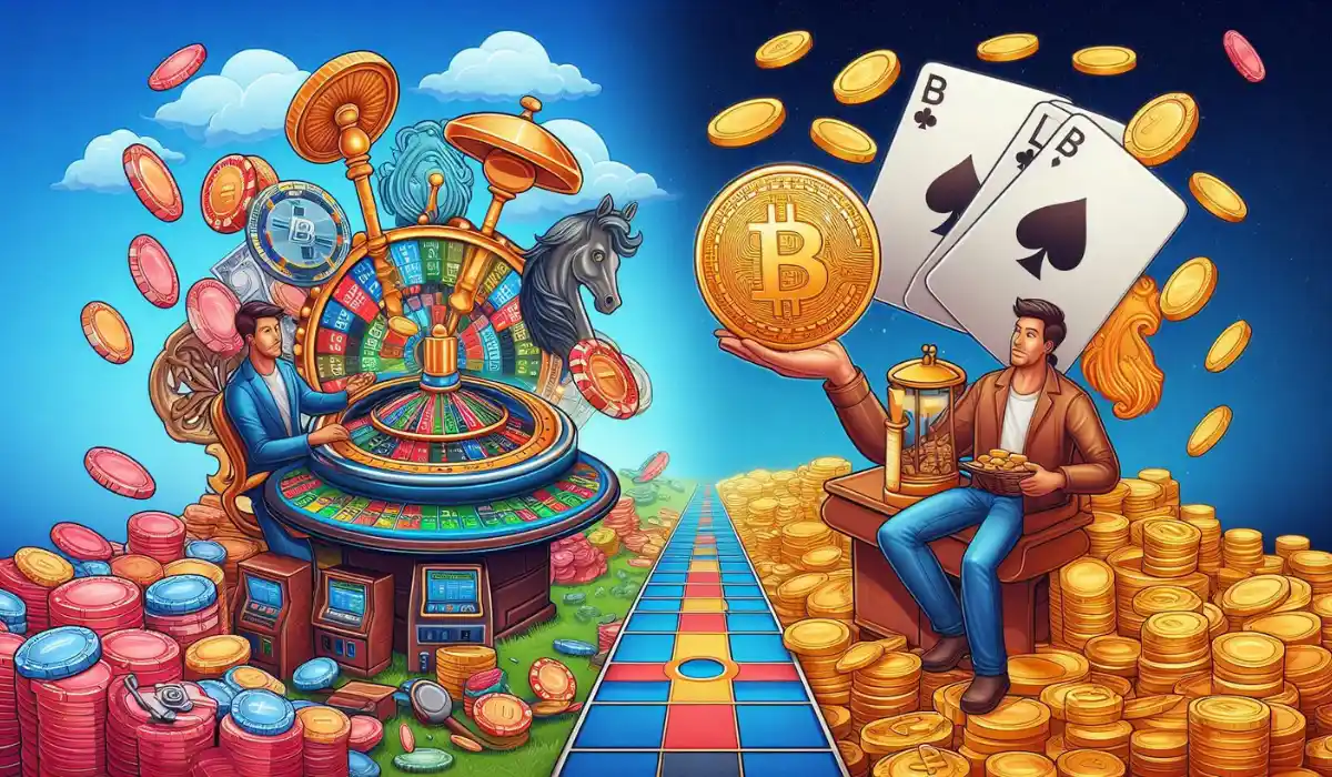 Bitcoin-Casinos vs. traditionelles Online-Glücksspiel