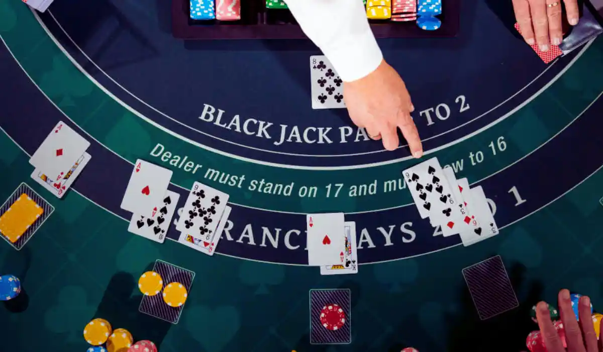 Blackjack-Handzeichen