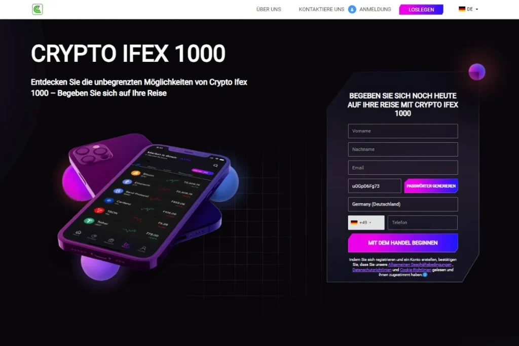 Crypto Ifex offizielle website