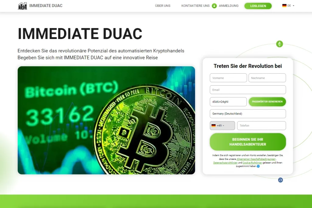 Immediate Duac Offizielle Website