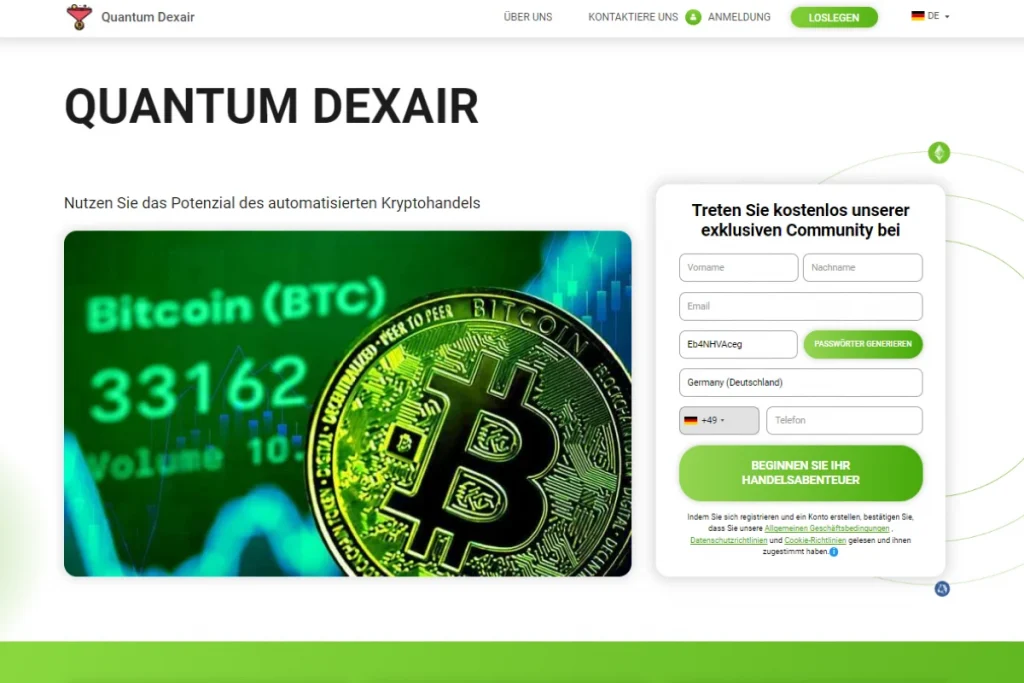 Quantum Dexair offizielle website