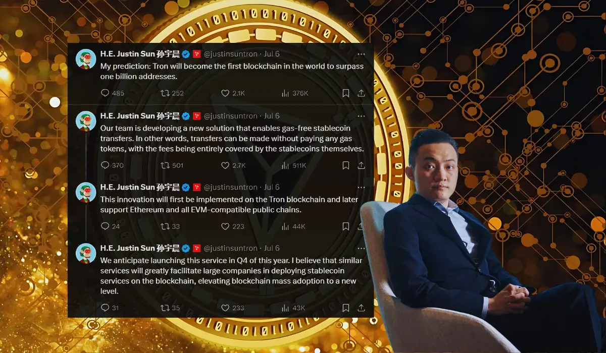 tron X-Beitrag von 
Justin Sun