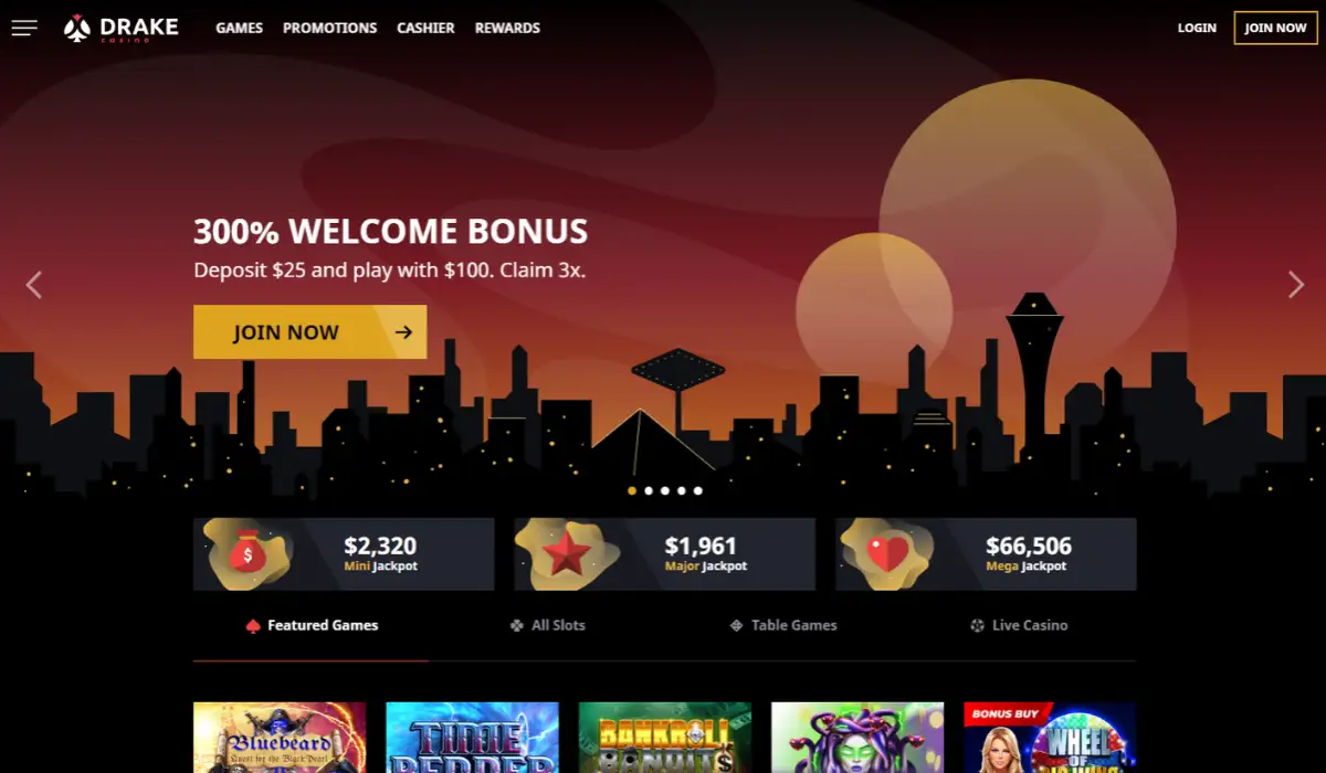 Drake casino Bonus ohne Einzahlung