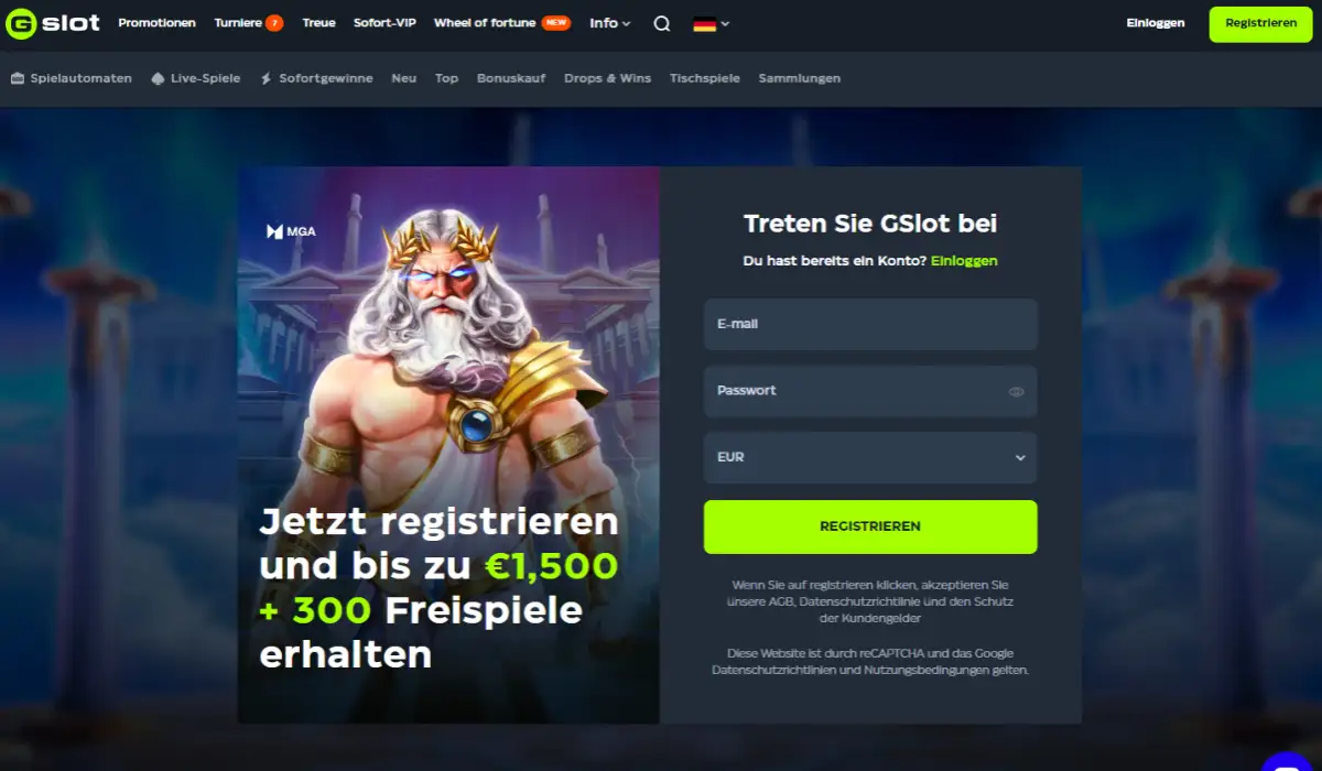 Gslot casino Deutschland