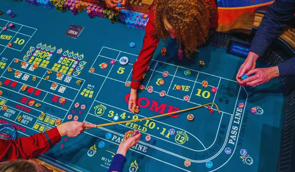 Pass-Line-Wette beim Craps