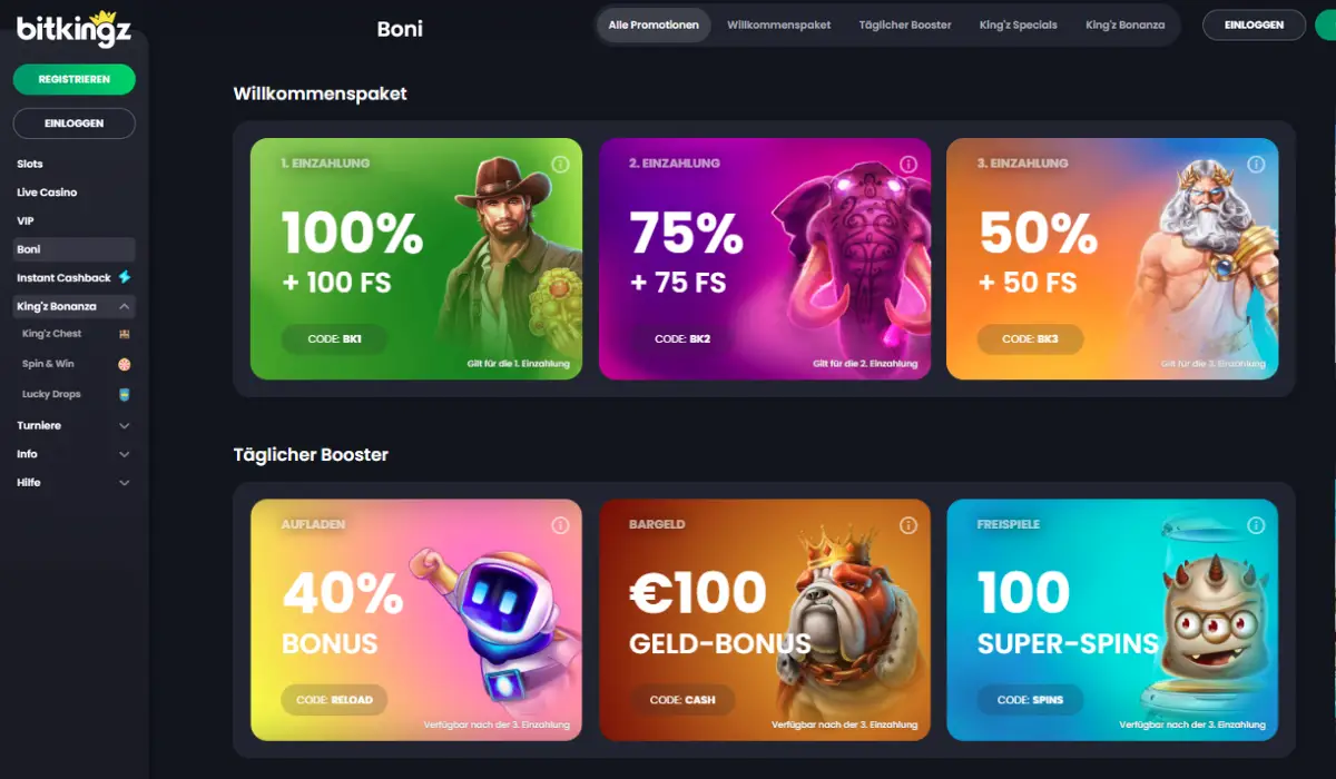 Beste Bitkingz Casino Bonus Codes & Promotions