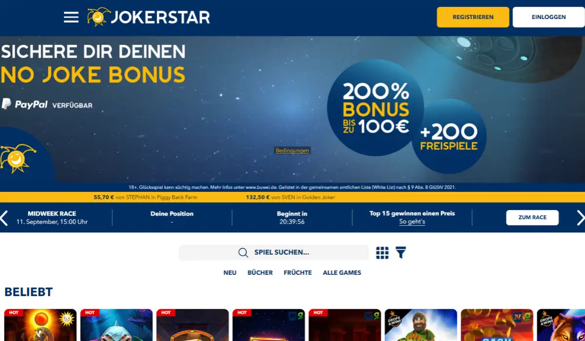 Jokerstar Mastercard Casino