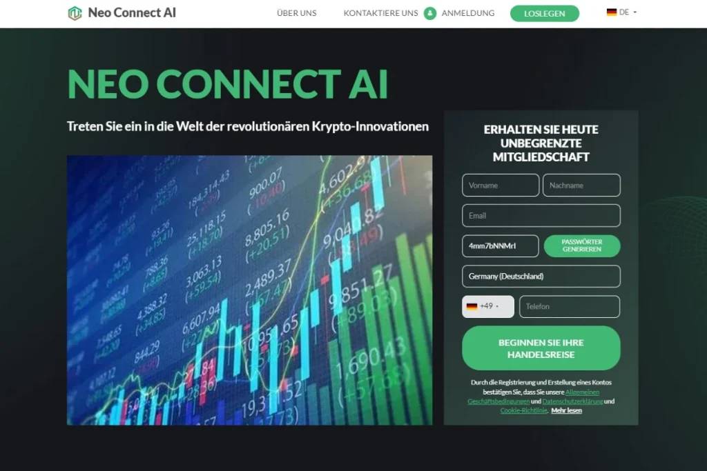 Neo Connect AI Handelsplattform