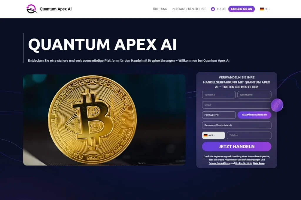 Quantum Apex AI offizielle website