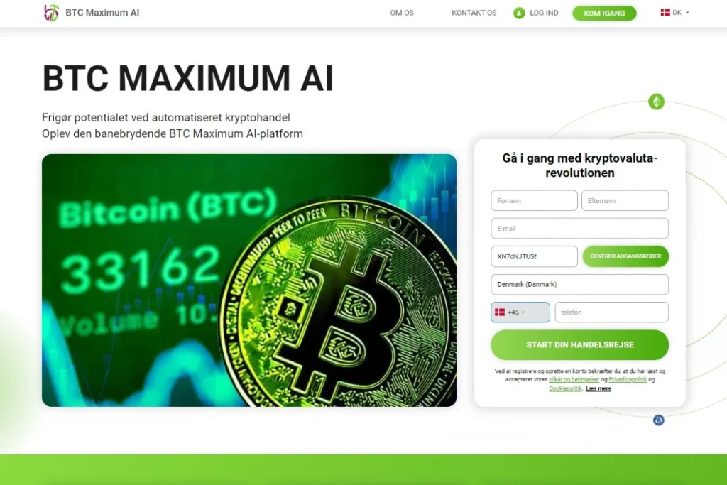 BTC Maximum AI handelssystemet