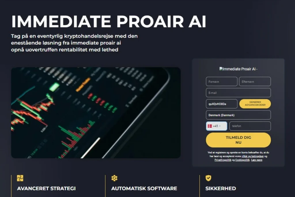 Immediate Proair hjemmeside Officiel