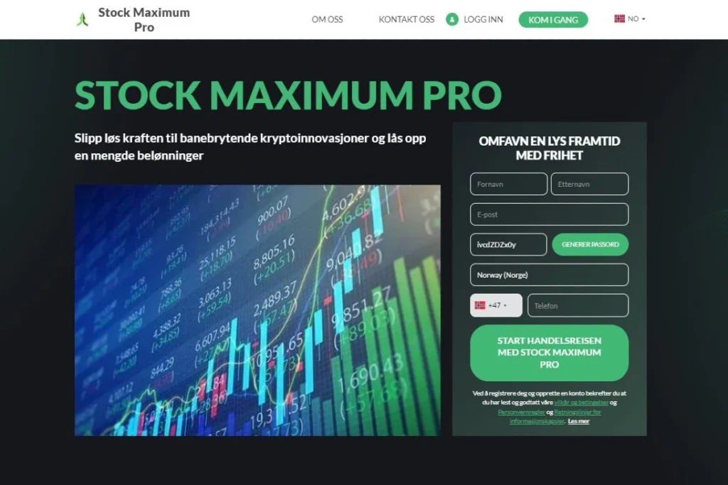 Stock Maximum Pro handelsapplikasjon