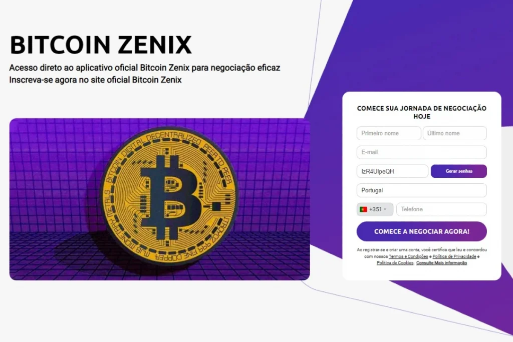 Bitcoin Zenix Sítio Web oficial