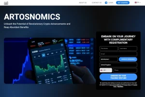 Artosnomics crypto trading platform website