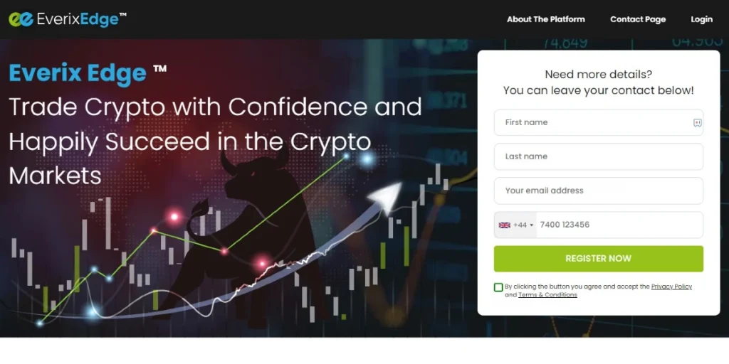 Everix Edge Crypto Platform website