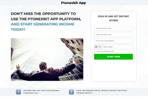 Ptonexbit App Crypto Trading Platform website