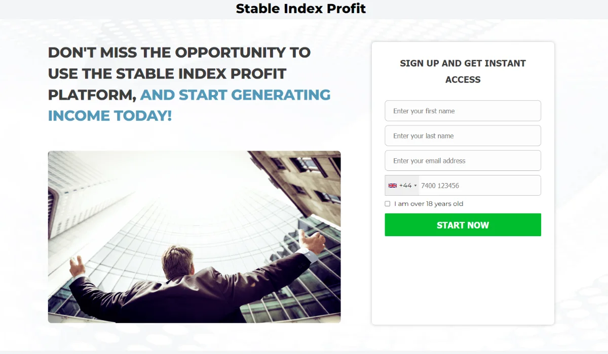 Stable Index Profit Trading Platform Website