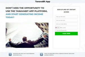 TanavaBit Crypto Trading Platform website