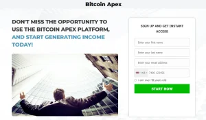 Bitcoin Apex Trading Platform Website