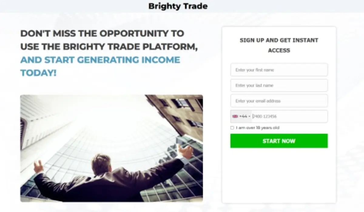 Brighty Trade Trading Platform Website Launched