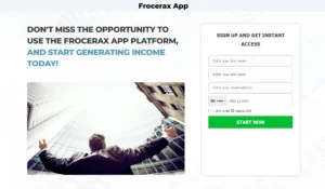 Frocerax App Trading Platform Website