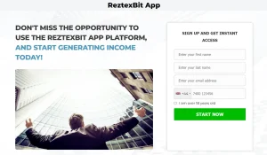 ReztexBit App Trading Platform Website