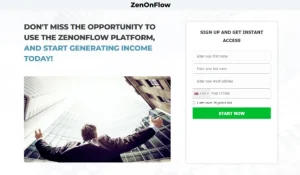 ZenOnFlow Trading Platform Website