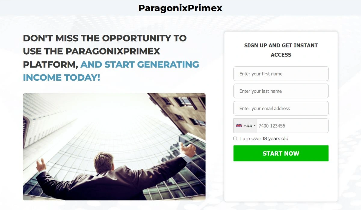 ParagonixPrimex Trading Platform Launched