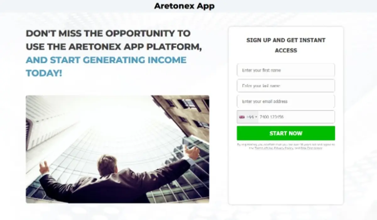 Aretonex App Trading Platform Launched