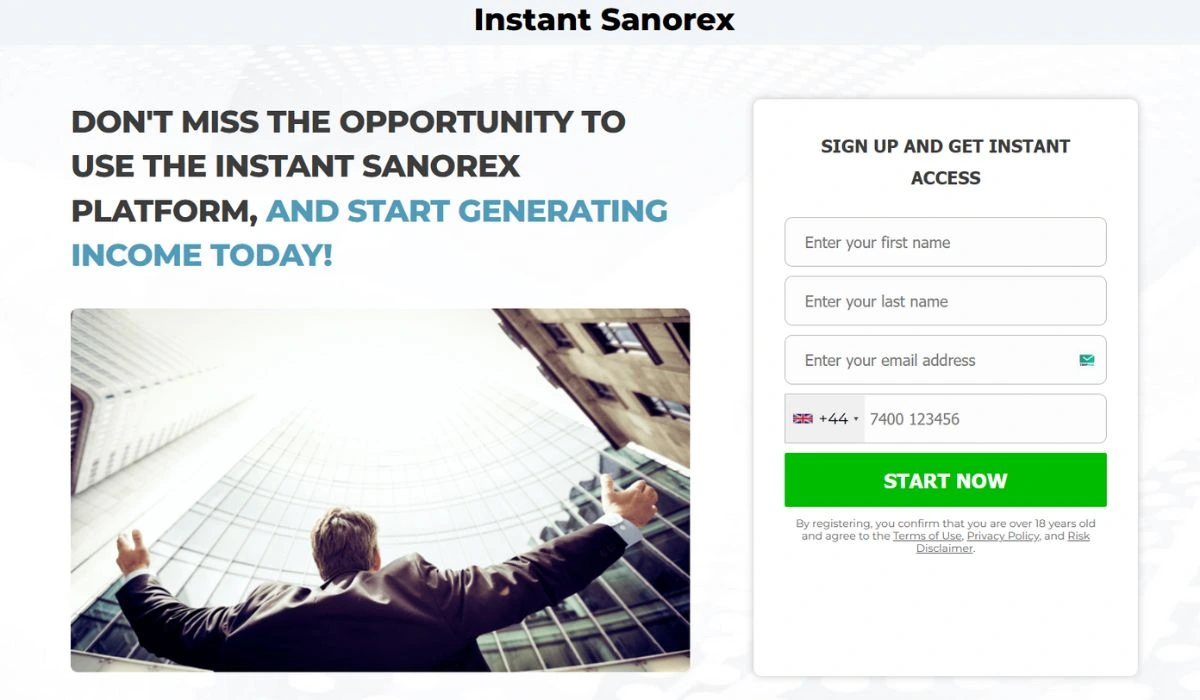 Instant Sanorex Trading Platform