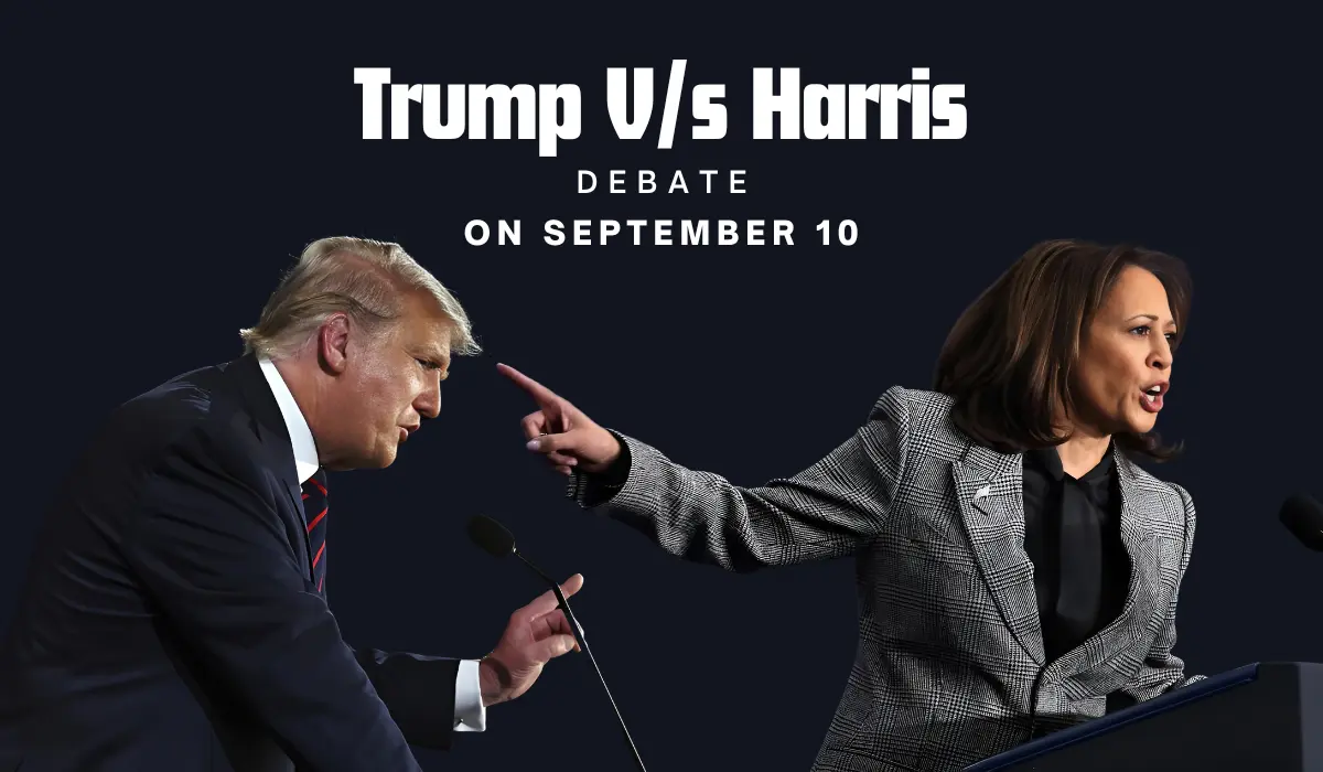 Trump and Harris